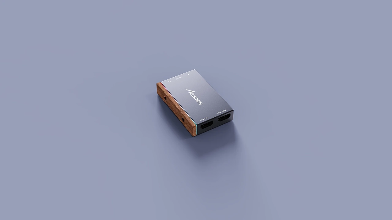 独立视图 / 浅色上盖与暖色端面 · 渲染